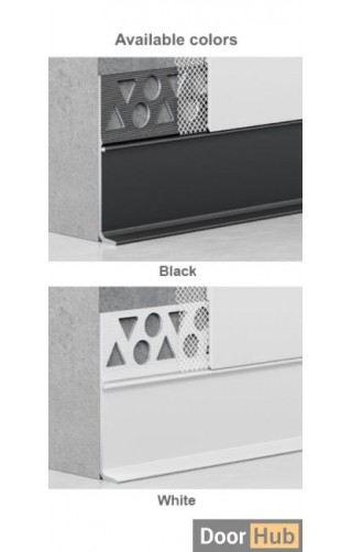 3cm No-Groove Skirting Board | FLL-A-30-A3 Plaster-Free Minimalist Baseboard | DoorHub UAE